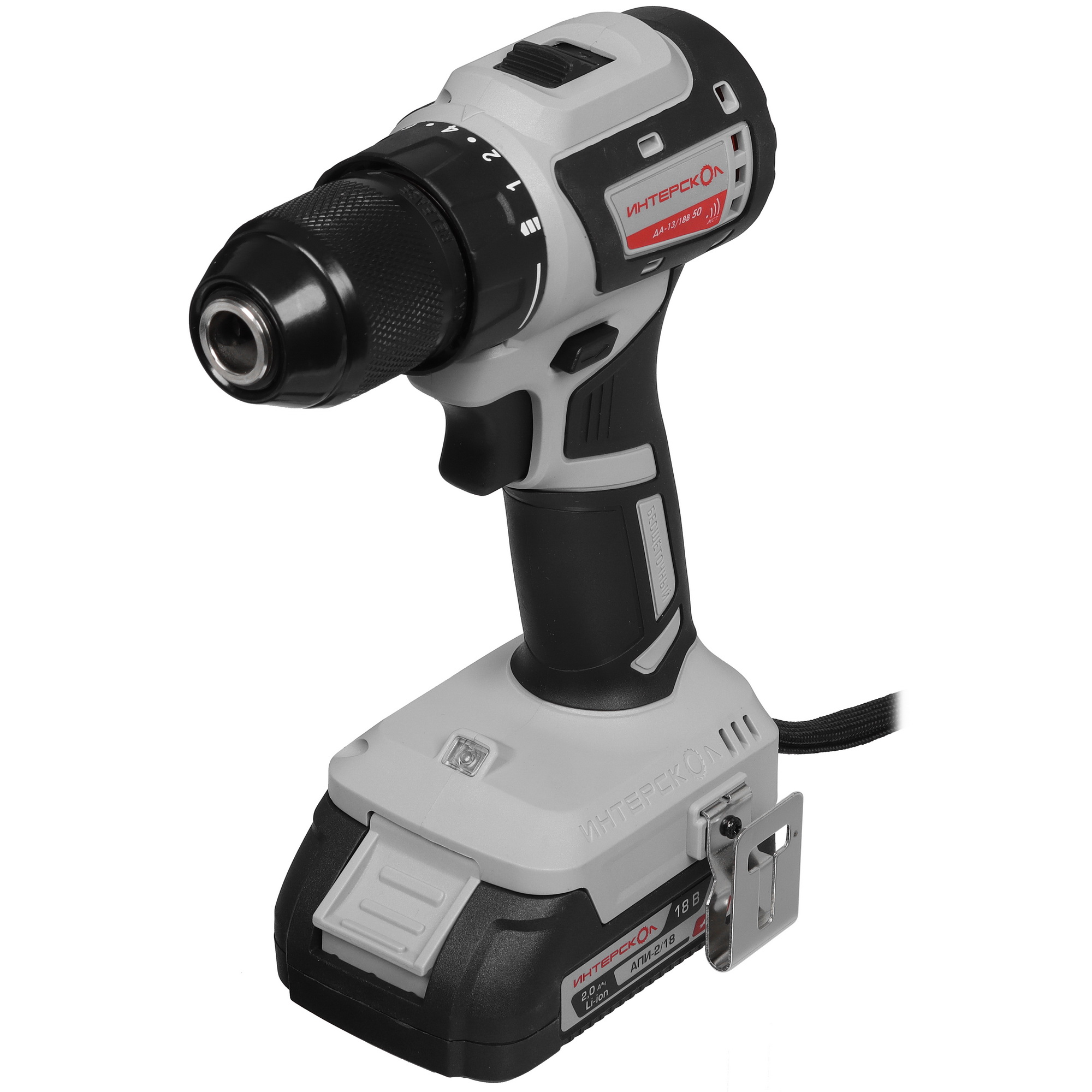 Дрель-шуруповерт Интерскол ДА 13/18В 50 АПИ 18V 9084837 STDN-0096780 - Вид №3