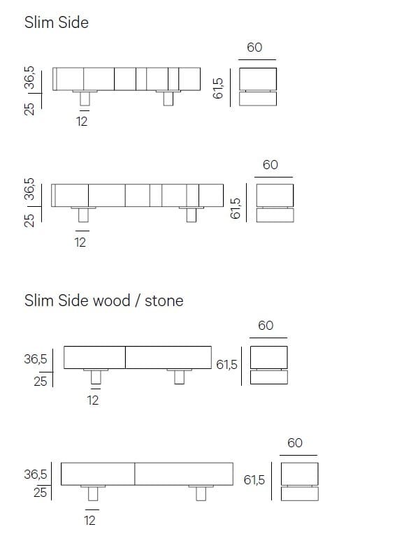 Каменная кладь с откидными створками Henge Slim Side ARCH-00040637 - Вид №5