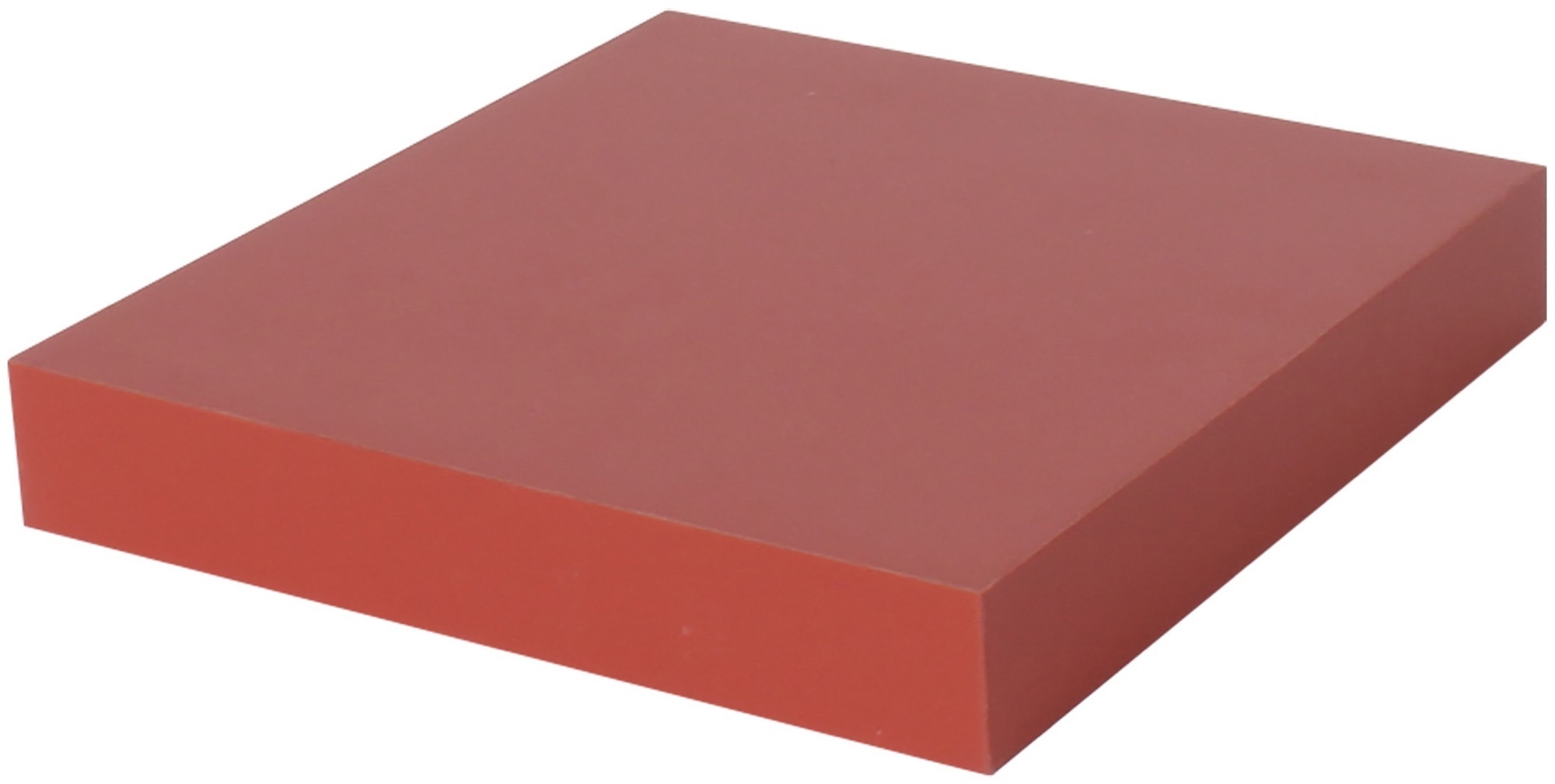 81898798 Полка мебельная прямая 23x23.5x3.8 см МДФ цвет красный STLM-0013918 SPACEO