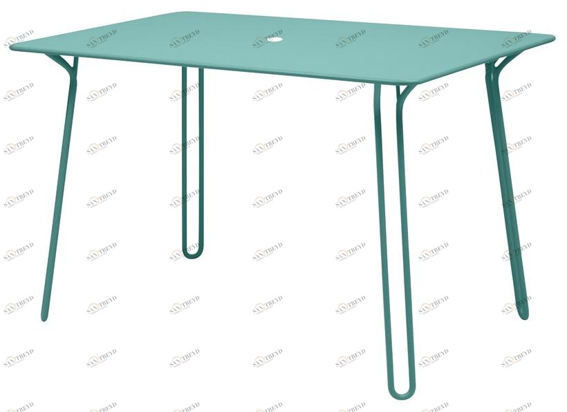 Fermob Прямоугольный садовый стол из стали Surprising 1230