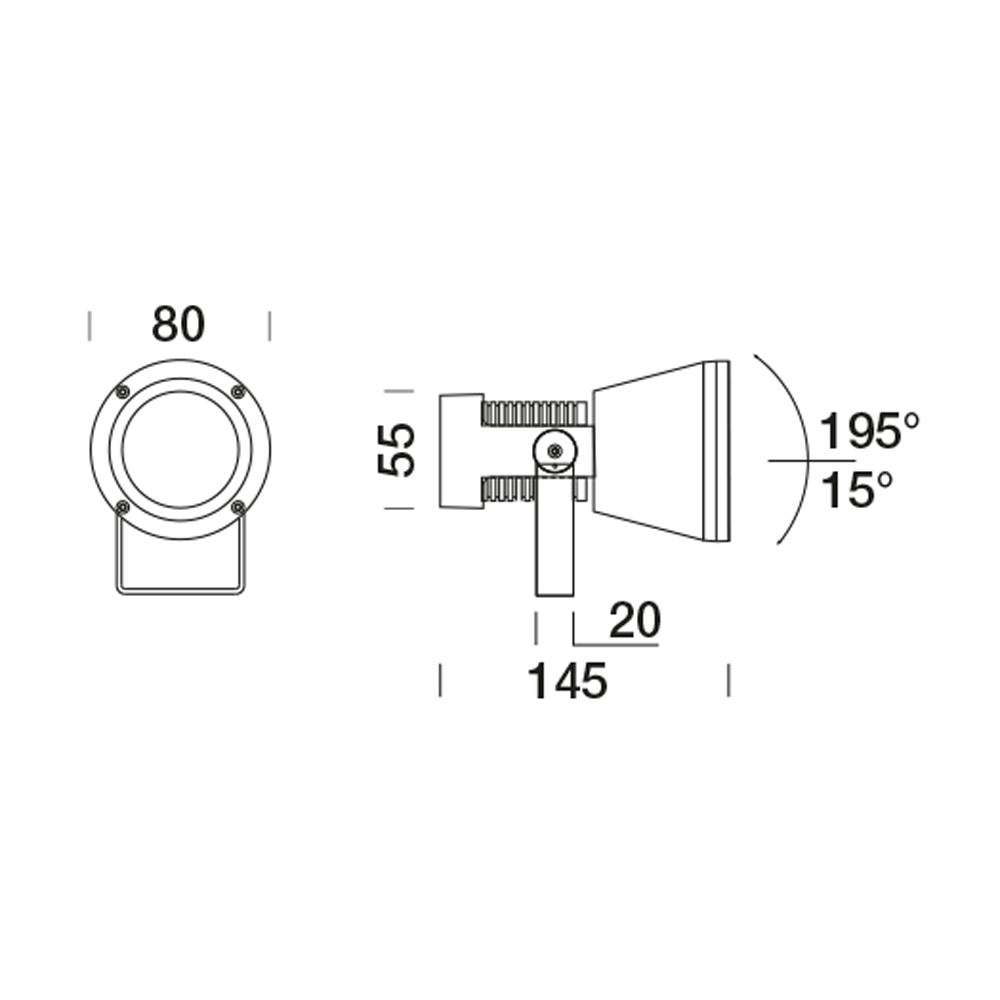8324103 Проектор Platek MICRO SPRING Proiettore   MICRO SPRING Floodlight - 4 LED RGBW 33°  - Вид №6