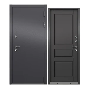 92016149 Входная дверь Unicorn Village Optimal правый 205x88см цвет графит букле/графит софт STLM-1411710