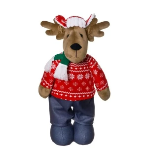 Фигура декоративная Naterial Лось h80 см красный