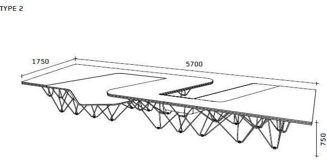 Prooff Несколько деревянных рабочих станций для открытого пространства  #005.01  - Вид №5