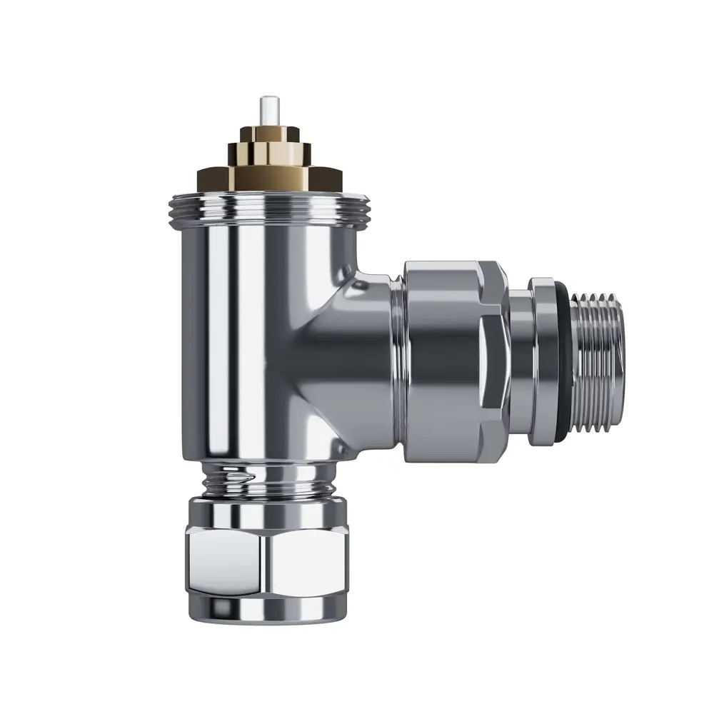 Термостатический комплект для радиатора угловой Royal Thermo Design Pro 1/2" латунь цвет хром 89423313 STLM-2138538  - Вид №3
