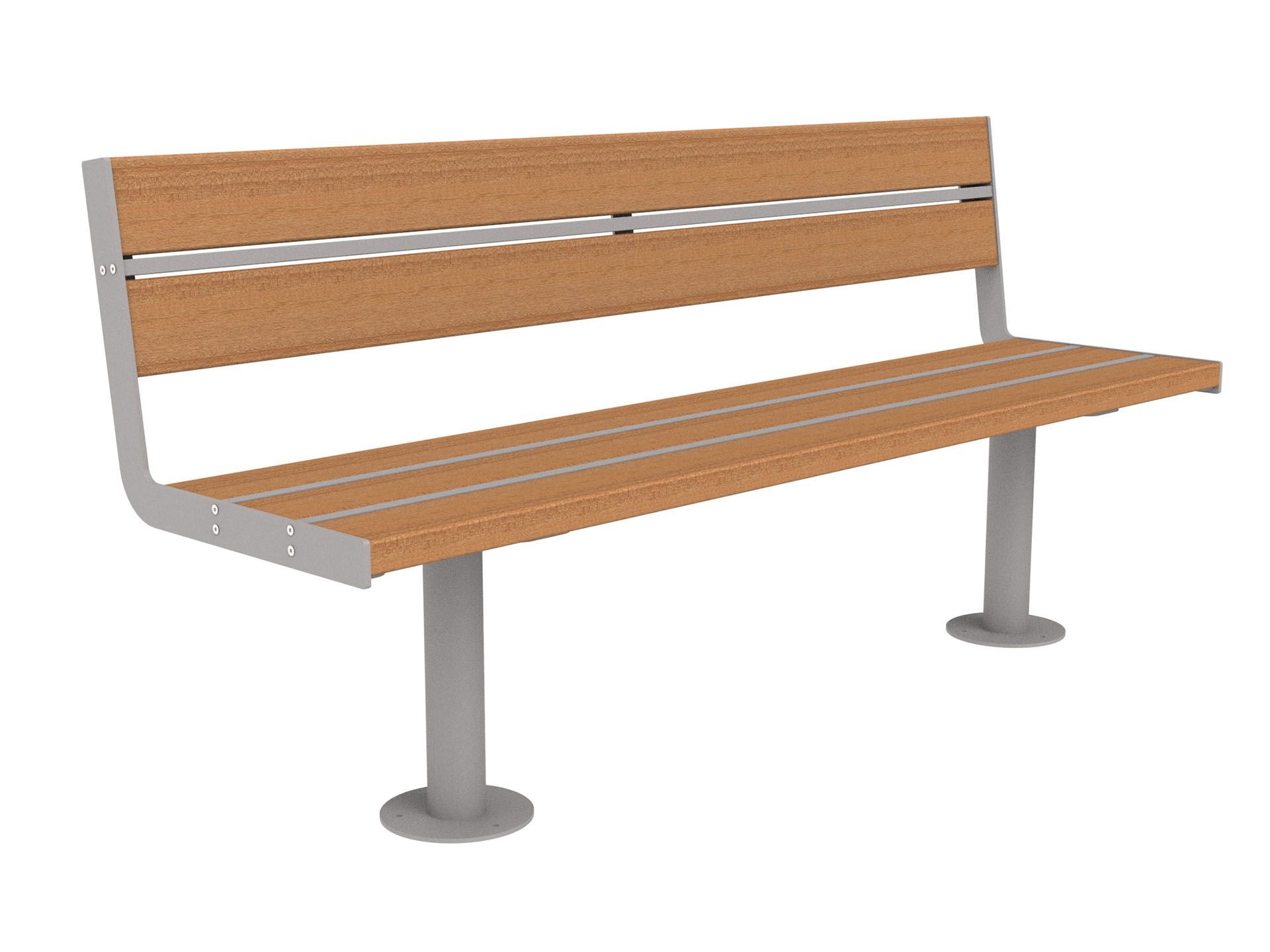 Скамья из окуме со спинкой Lazzari Joy ARCH-00135129 - Вид №15