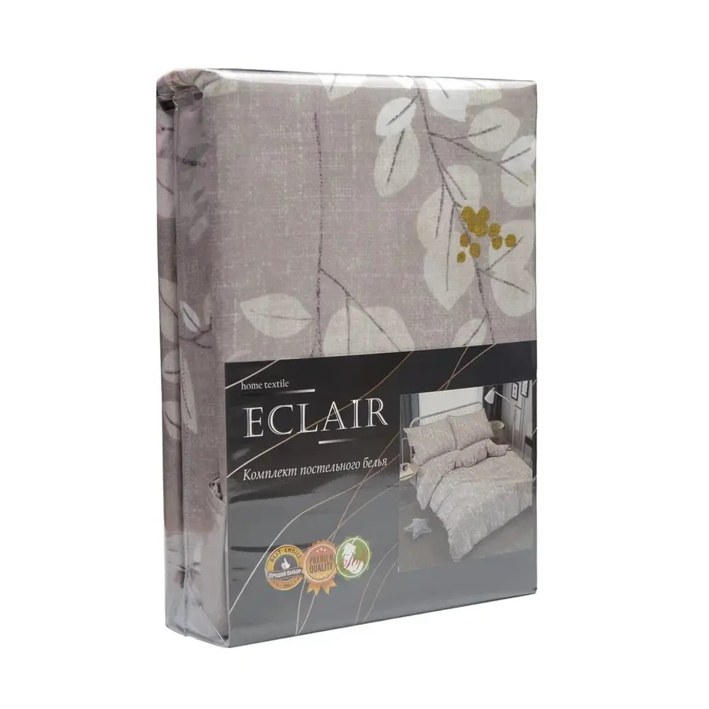 Комплект постельного белья Eclair Полихром полисатин янтарь 89396257 STLM-1434779 - Вид №4