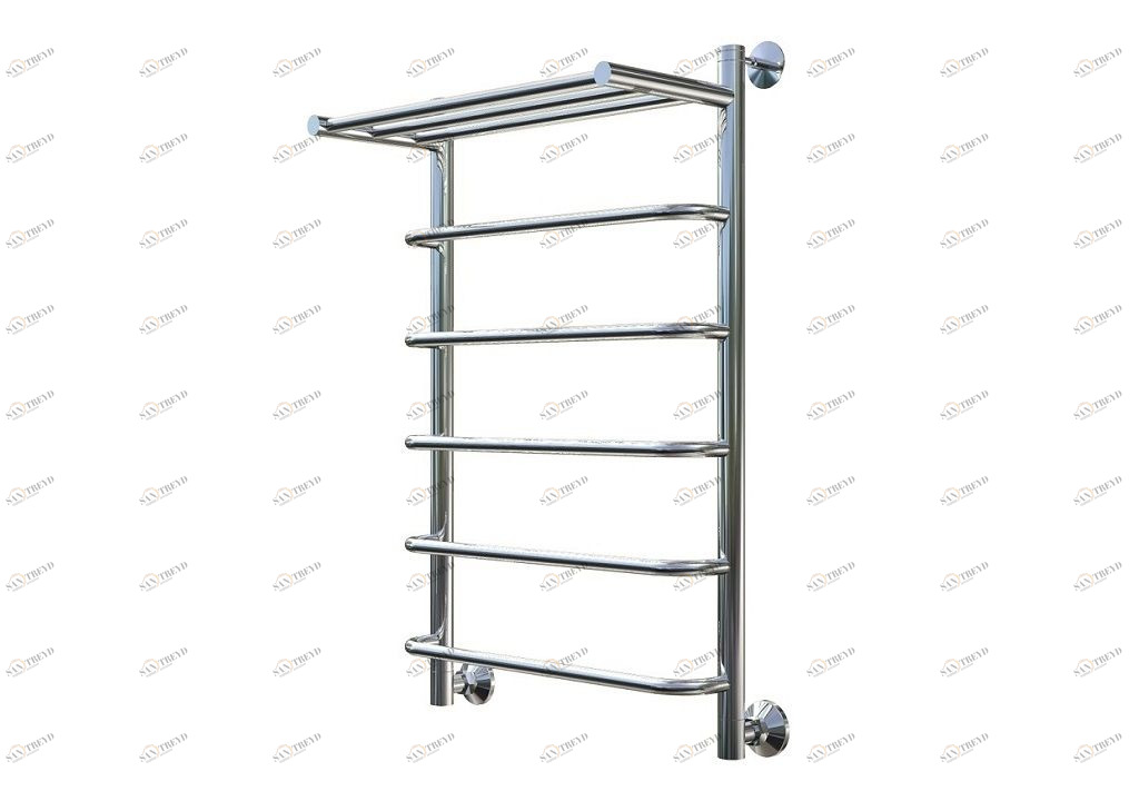 Полотенцесушитель водяной Aquanet Viva 800x500, с верхней полкой Punto Viva 00234363