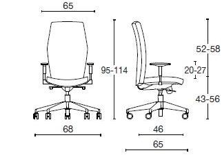 Diemme Кресло для руководителя из экокожи на колесиках Duke sun-id-1452898 - Вид №7
