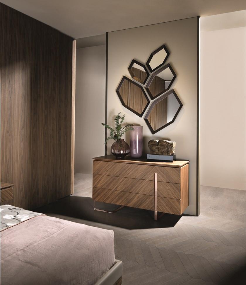 Arte Brotto Комод из орехового дерева со встроенными ручками Leonardo L314n/m - Вид №1