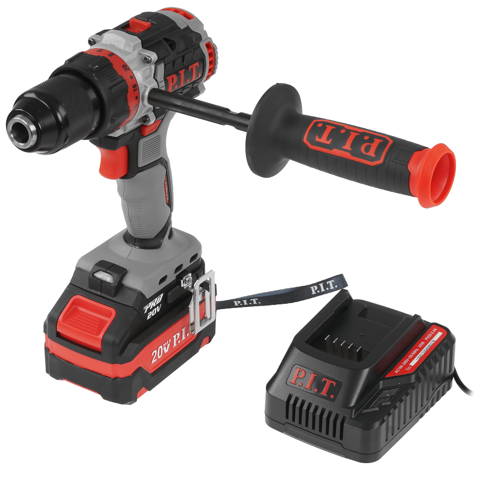 Дрель-шуруповерт PIT PSB20H-13D/3 X-DRIVER OnePower 20V 9086506 STDN-0088334 - Вид №1