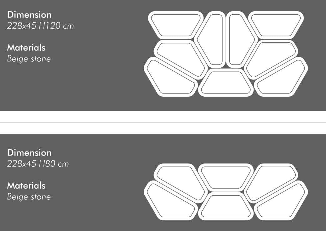 Секционный книжный шкаф из камня Лечче PIMAR Messàpo ARCH-00131883 - Вид №6