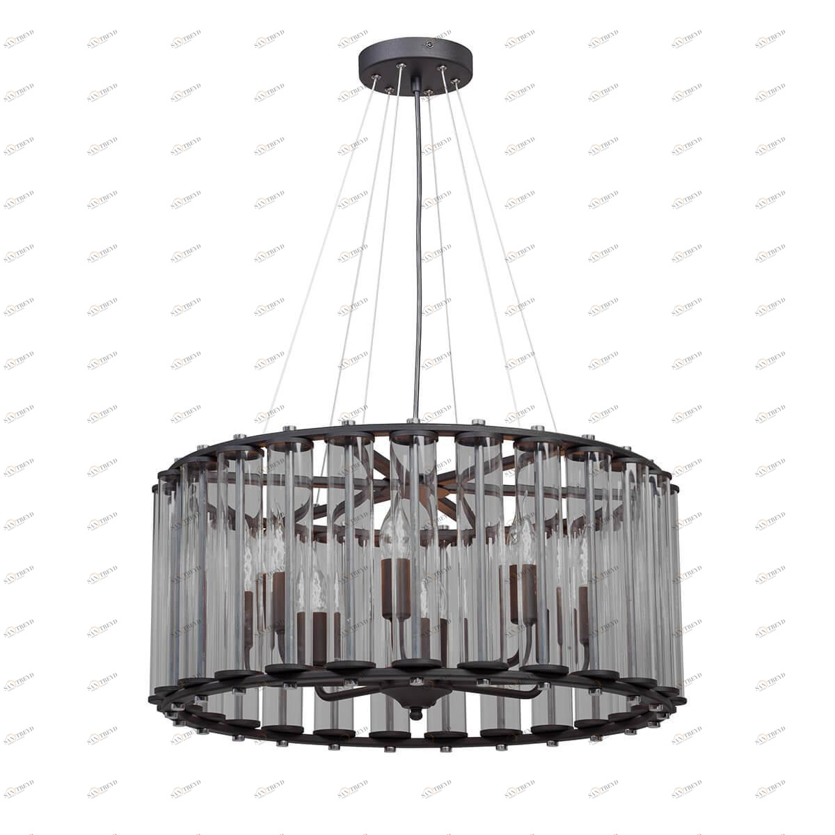 Подвесная люстра Vitaluce V5305-1/8PL VITALUCE ДИЗАЙНЕРСКИЕ 328687 Черный 