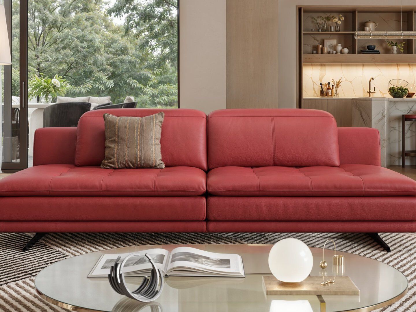 2-местный кожаный диван Sofanella Ницца ARCH-00071445 - Вид №3