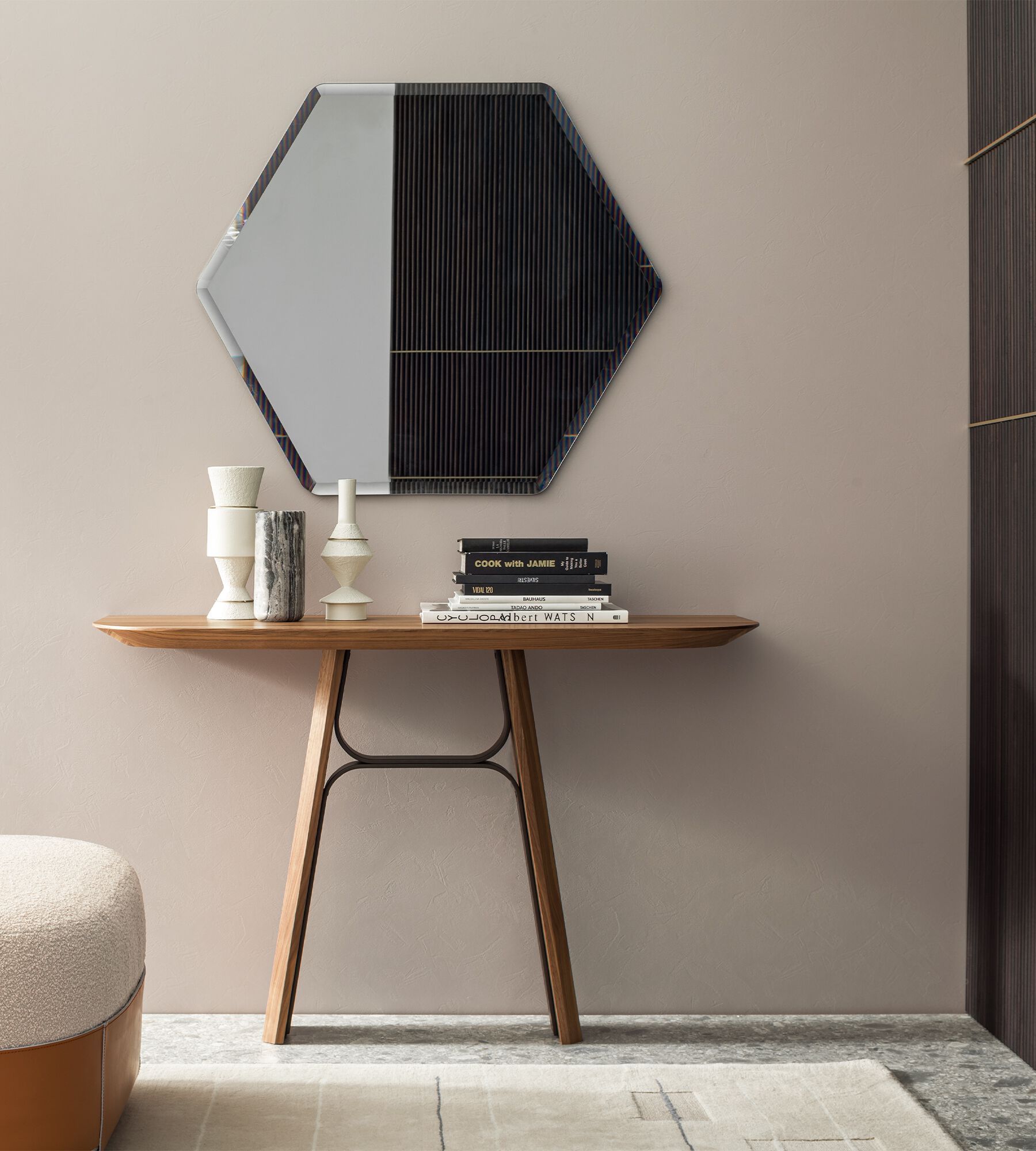 Консоль в виде полумесяца из грецкого ореха Morica Design Haute Couture ARCH-00067326 - Вид №4