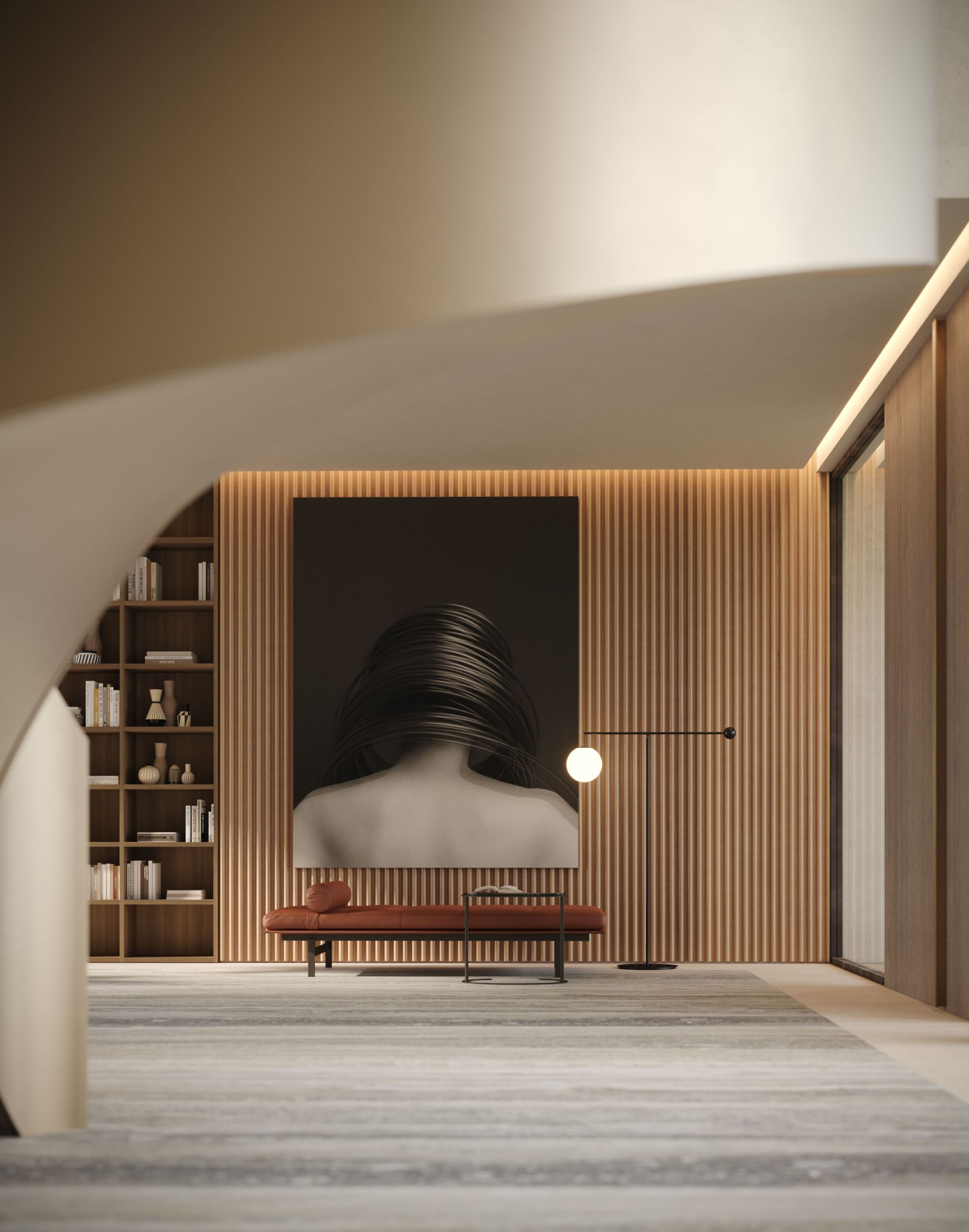 Мягкая спальная кровать Lema двор ARCH-00113505 - Вид №4