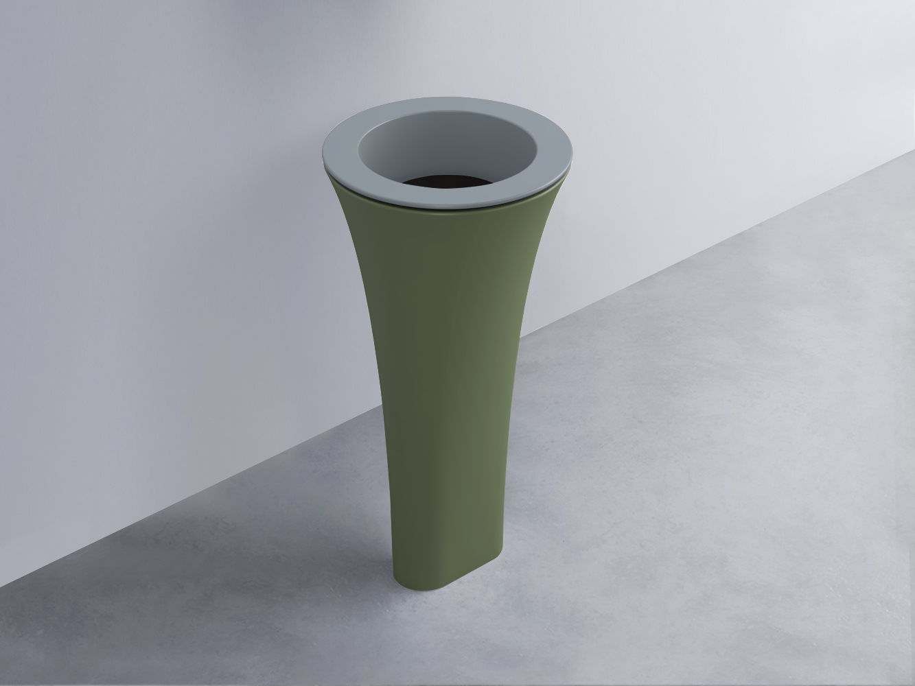 AMLA45-BR+AMPILT-LV+AMCOLT-AG Раковина Amedeo Tondo отдельностоящая cielo Enjoy + Amedeo Ceramica Cielo