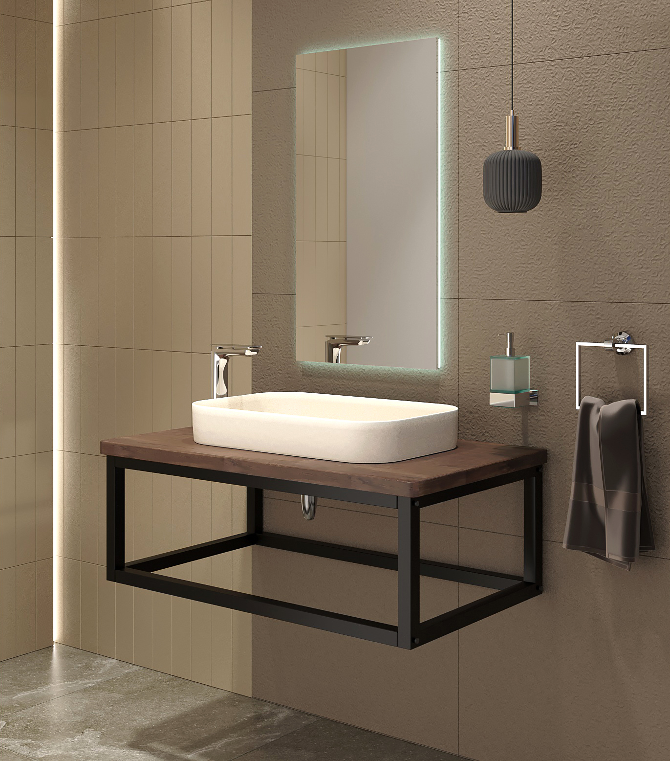 91054132 Кронштейн под столешницу Stella Loft 7.TP80.STL.1 STLM-0459736 LEMAN