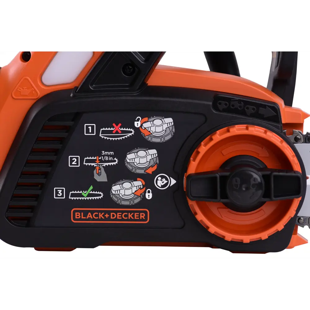 Аккумуляторная пила Black Decker 18 В  шина 25 см АКБ и ЗУ в комплекте BLACK + DECKER STLM-2084996 - Вид №2