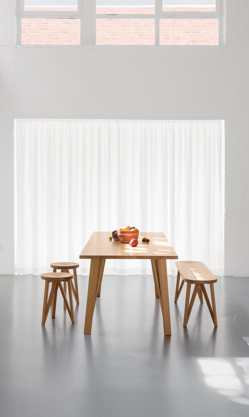 LOEHR Низкий деревянный табурет Faber sun-id-1514276 - Вид №2