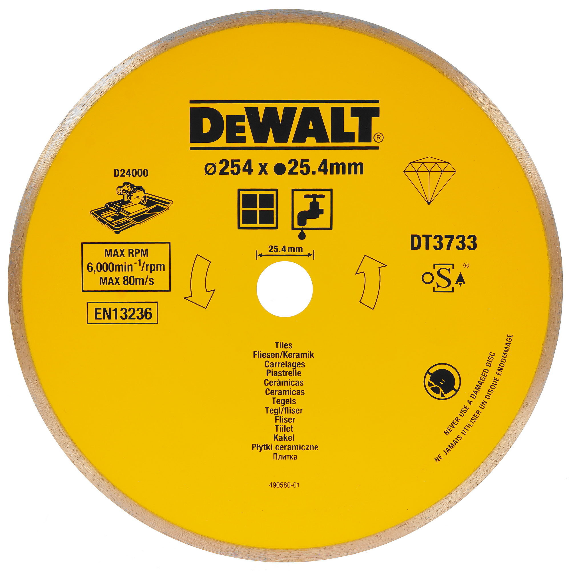 Диск алмазный DeWalt DT3733 5303563 STDN-0136779