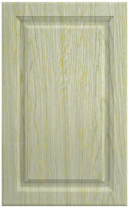 Фасады для кухни Классика Фрезеровка «Прямоугольник 90+» Прованс салатовый патина №520
