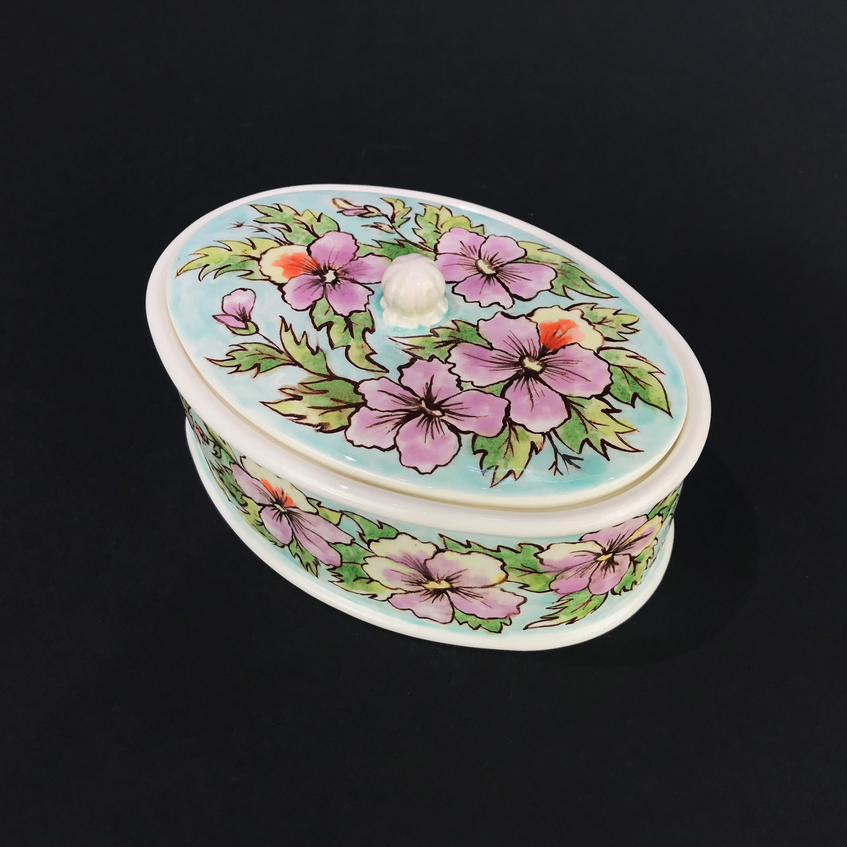 Шкатулка "Анютины глазки" PROVANSFAIENCE sun-id-994535 - Вид №1