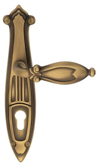 Pasini Ручка из латуни на пластине с накладкой Cleopatra 3360 - Вид №1