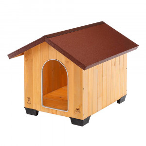 ПР0019182 Будка для собак Domus Large деревянная,81,5х102,5х78см FERPLAST