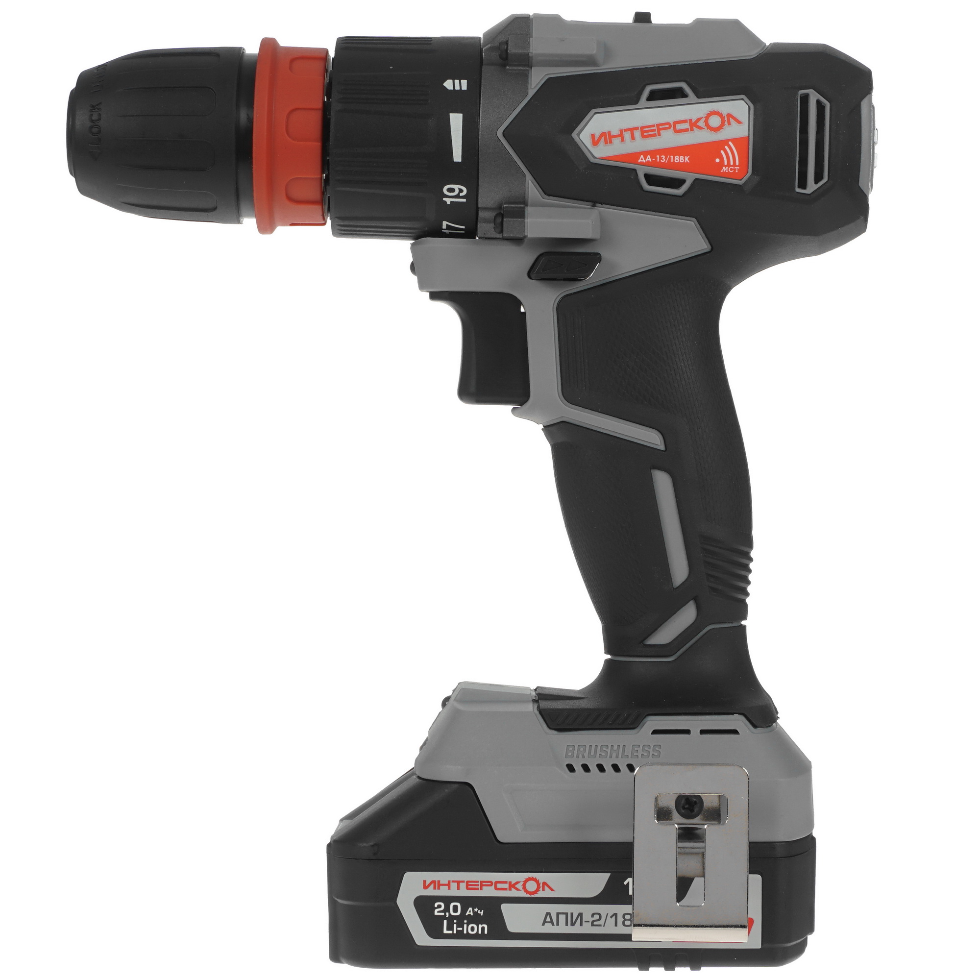 Дрель-шуруповерт Интерскол ДА-13/18ВК КОМБИ АПИ 18V 5077154 STDN-0083067