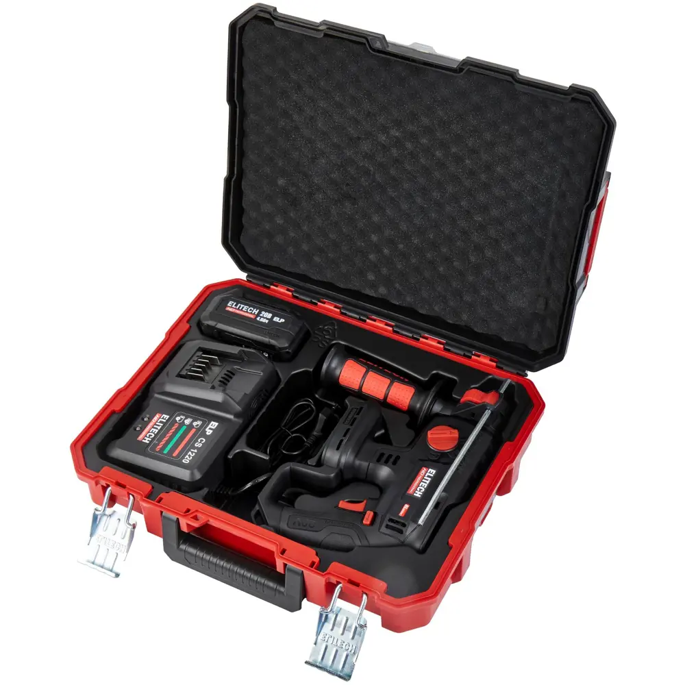 Аккумуляторный перфоратор ELITECH HD CRH2022SL SDS-plus 20В с АКБ 4Ач 89399015 STLM-1533229 - Вид №10