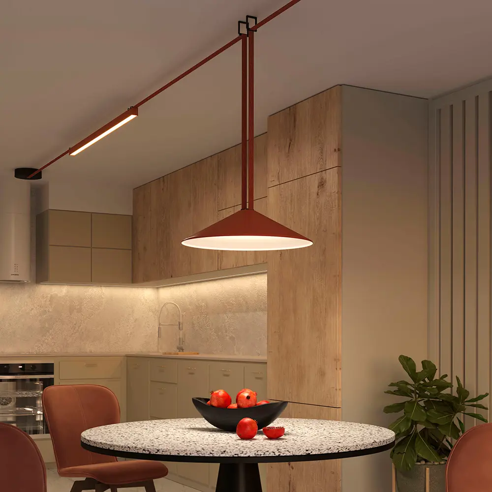 Трековый светильник Decorato светодиодный 16 Вт однофазный 6 м² цвет терракотовый Divinare STLM-2183052 - Вид №2