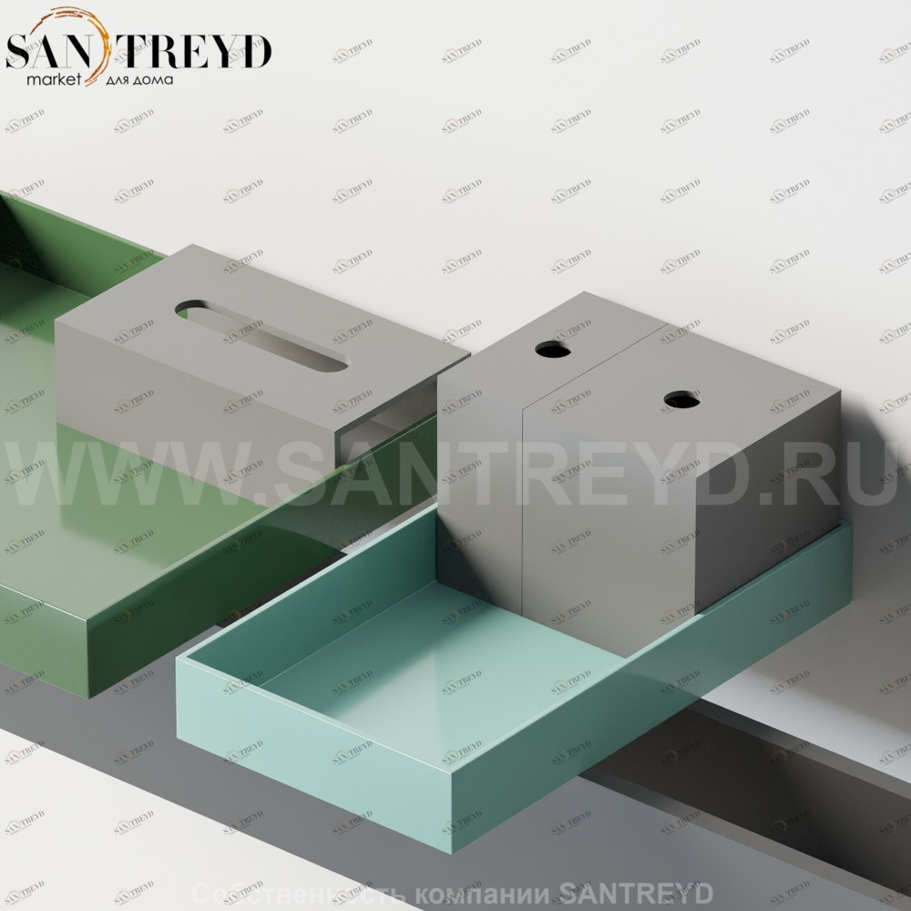 RIGO Комплект аксессуаров PUZZLE серый ALEG5GR Agape