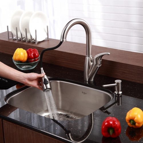 KBU11-KPF2121-SD20 Накладная раковина на столешницу  прямоугольная Krausru  - Вид №7