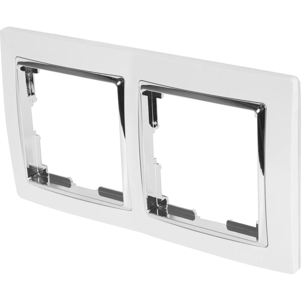 Рамка Werkel Snabb для розеток и выключателей - 2 поста, белая 82125363 STLM-0019692 - Вид №1