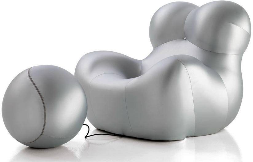 B&B Italia Кресло с обивкой из ткани с подставкой для ног Up Up5_6 - Вид №1