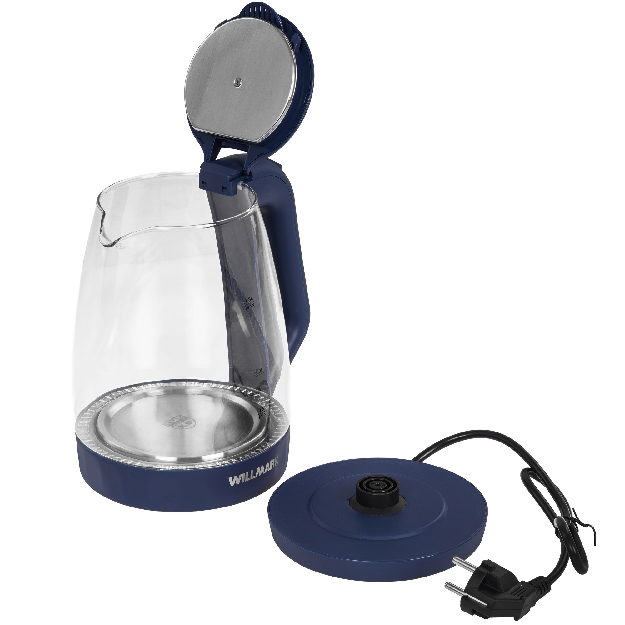 9269580 Электрочайник WILLMARK WEK-1823G синий STDN-0145344 - Вид №4