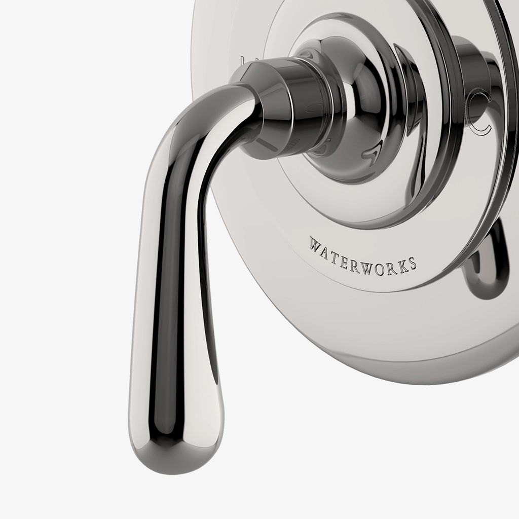 OPTH10 Облицовка термостатического регулирующего клапана Opus с металлической ручкой Waterworks - Вид №1