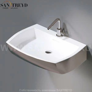 L283.251 Подвесная раковина настенная овальная A. e T. Italia SQUARE белая