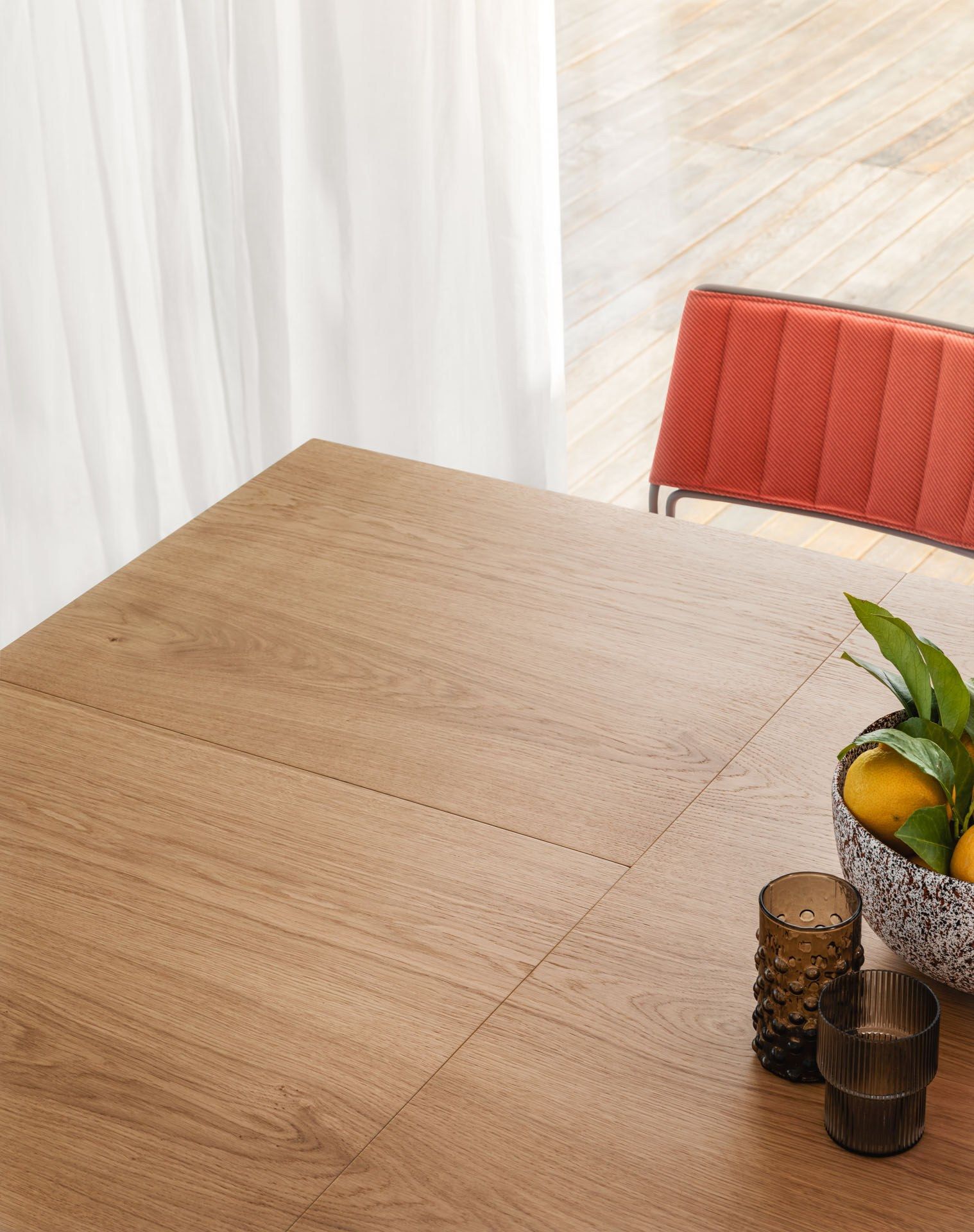 Прямоугольный выдвижной стол из шпона Midj AKASHI ARCH-00097636 - Вид №4