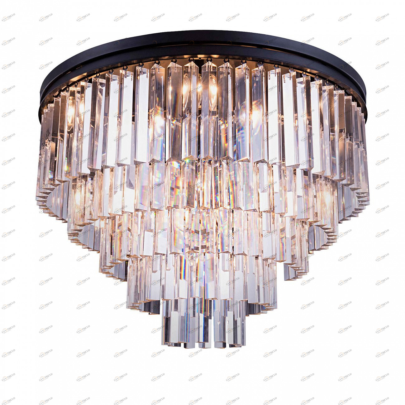 Потолочный светильник Odeon 10A/P black/clear от Delight Collection KR0387C-10A/P/clear DELIGHT COLLECTION ДИЗАЙНЕРСКИЕ 244408 Прозрачный;черный 