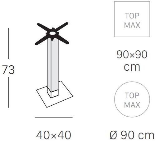 SCAB DESIGN Квадратный стол для договора Tiffany sun-id-1408883 - Вид №9