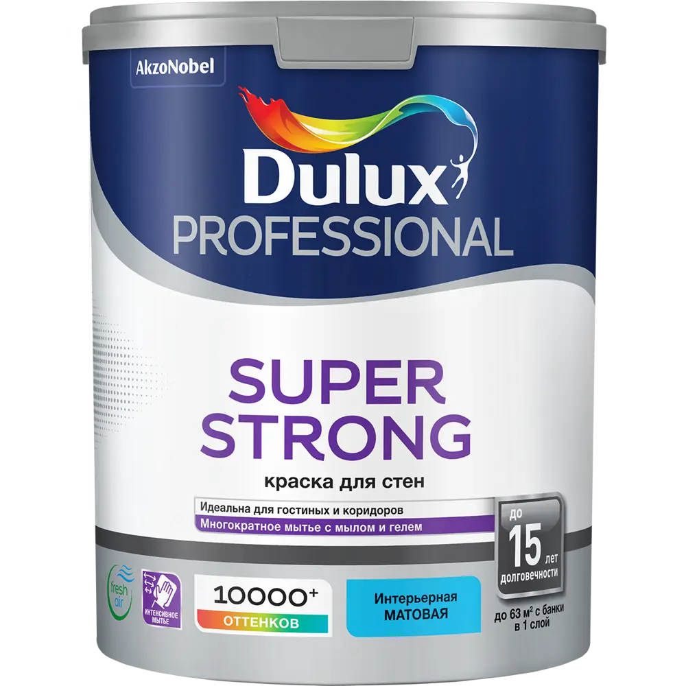 Краска Dulux Super Strong база BW 5 л 18856747 STLM-2043434 