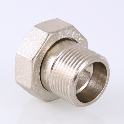 VTr.015.N.05 Фитинг резьбовой – полусгон с накидной гайкой Valtec 3/4"  - Вид №5