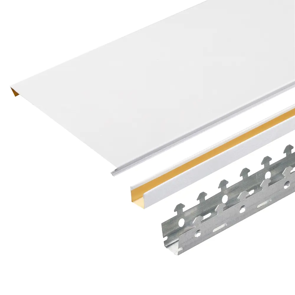 Комплект потолка 1.7x1.7 м цвет белый шёлк CESAL STLM-2081060 - Вид №1