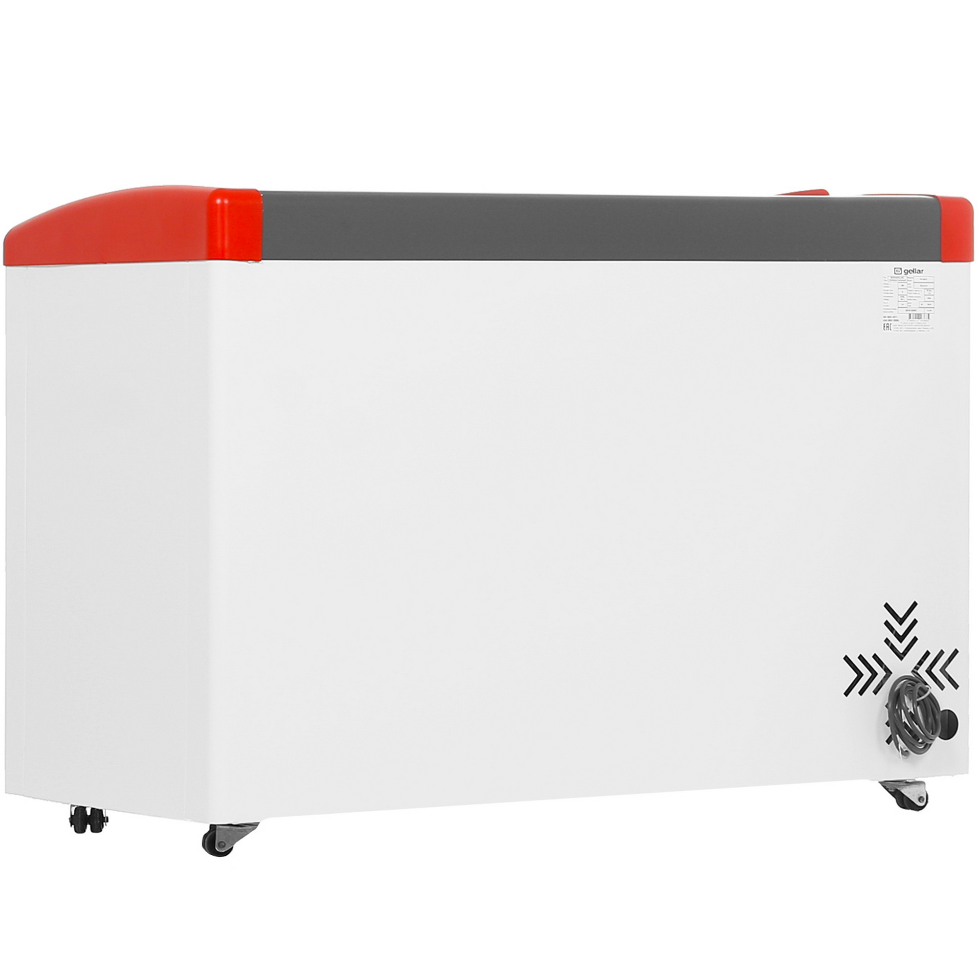 1229592 Морозильный ларь Frostor Gellar FG 400 E белый, красный STDN-0118963 - Вид №3