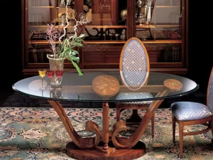 Carpanelli Хрустальный обеденный стол Le volute