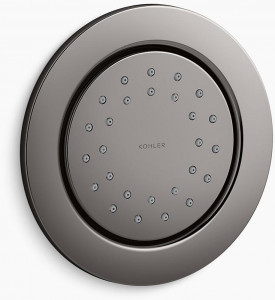 KOHLER WaterTile Round Round 27-Nozzle спрей для тела 1,0 галл / мин с технологией всасывания воздуха Katalyst K-77119-TT
