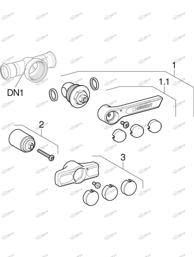 GEBERIT  Шаровые краны Geberit Mapress с рукояткой 2018 sun-id-1008757