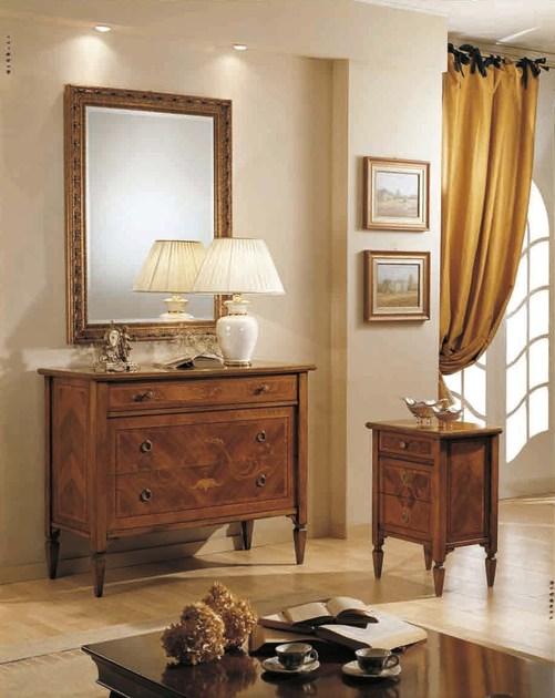 Arvestyle Прикроватная тумбочка из массива дерева с ящиками Rossini Cn-0894 - Вид №1